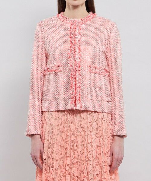 EPOCA / エポカ ノーカラージャケット | ライトファンシーツィード ノーカラージャケット | 詳細5