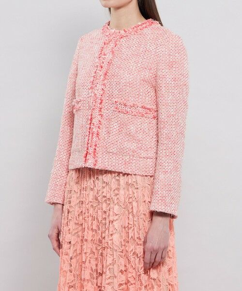 EPOCA / エポカ ノーカラージャケット | ライトファンシーツィード ノーカラージャケット | 詳細6