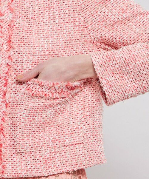 EPOCA / エポカ ノーカラージャケット | ライトファンシーツィード ノーカラージャケット | 詳細8