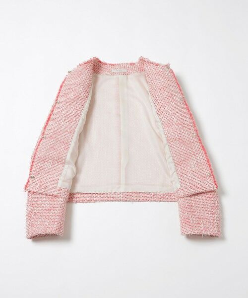 EPOCA / エポカ ノーカラージャケット | ライトファンシーツィード ノーカラージャケット | 詳細10