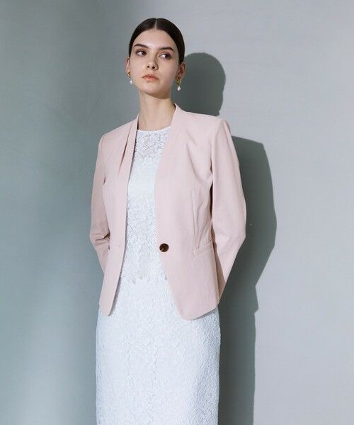 EPOCA / エポカ ノーカラージャケット | ドライオックス Vネックノーカラージャケット | 詳細2