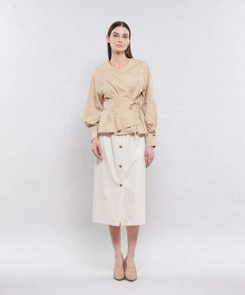 EPOCA / エポカ シャツ・ブラウス | スビンタイプライター カシュクールブラウス | 詳細4