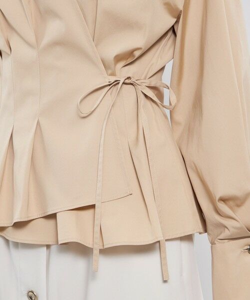 EPOCA / エポカ シャツ・ブラウス | スビンタイプライター カシュクールブラウス | 詳細9