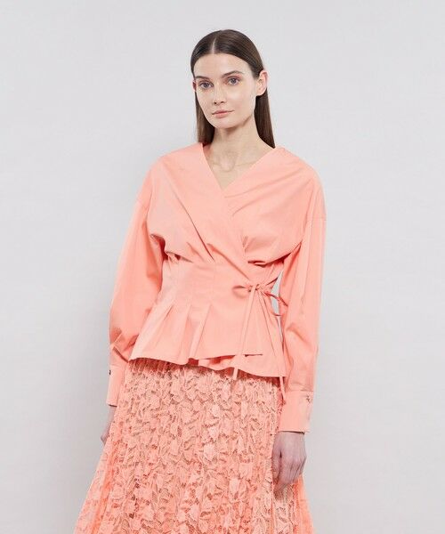 EPOCA / エポカ シャツ・ブラウス | スビンタイプライター カシュクールブラウス | 詳細11