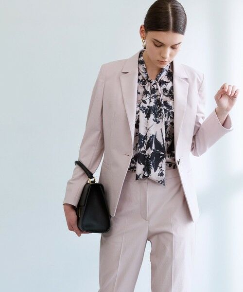 EPOCA / エポカ シャツ・ブラウス | シャドウフラワープリント ボウタイブラウス | 詳細1