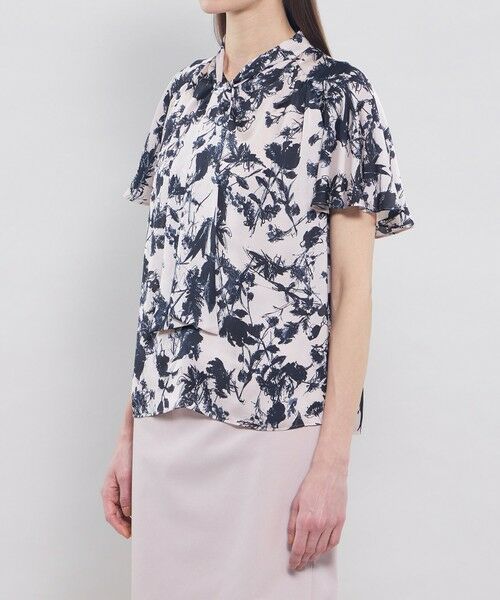 EPOCA / エポカ シャツ・ブラウス | シャドウフラワープリント ボウタイブラウス | 詳細8