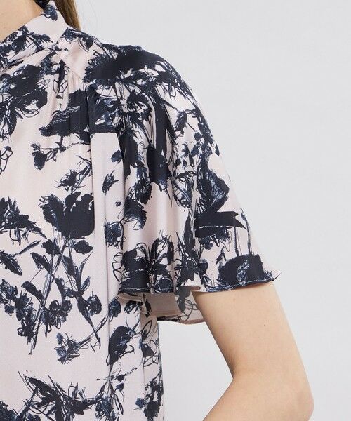 EPOCA / エポカ シャツ・ブラウス | シャドウフラワープリント ボウタイブラウス | 詳細10
