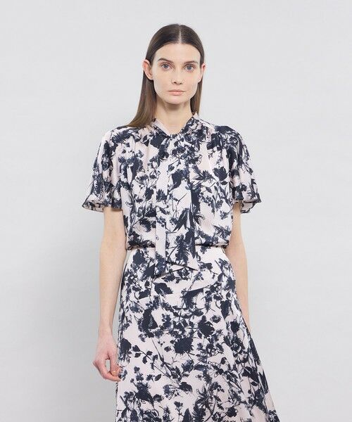 EPOCA / エポカ シャツ・ブラウス | シャドウフラワープリント ボウタイブラウス | 詳細13