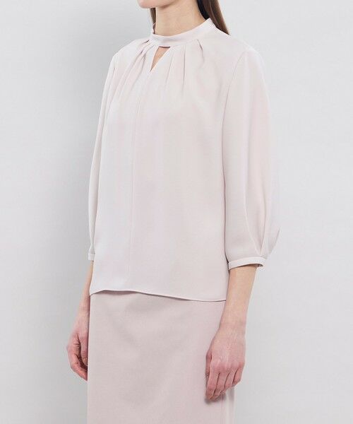 EPOCA / エポカ シャツ・ブラウス | ストレッチバックサテン スタンドカラーブラウス | 詳細6