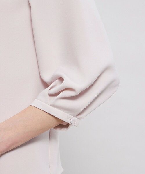 EPOCA / エポカ シャツ・ブラウス | ストレッチバックサテン スタンドカラーブラウス | 詳細8
