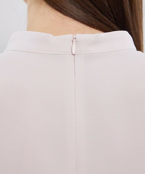 EPOCA / エポカ シャツ・ブラウス | ストレッチバックサテン スタンドカラーブラウス | 詳細9