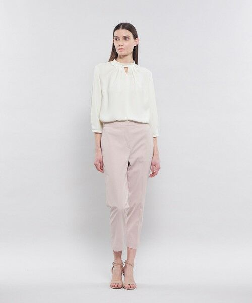 EPOCA / エポカ シャツ・ブラウス | ストレッチバックサテン スタンドカラーブラウス | 詳細2