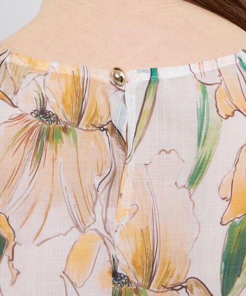 EPOCA / エポカ シャツ・ブラウス | ウォーターカラーフラワープリント ラッフルブラウス | 詳細9