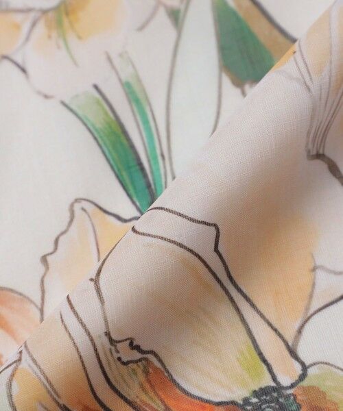 EPOCA / エポカ シャツ・ブラウス | ウォーターカラーフラワープリント ラッフルブラウス | 詳細10