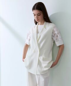 EPOCA / エポカ ニット・セーター | ツイルライクニットジレ