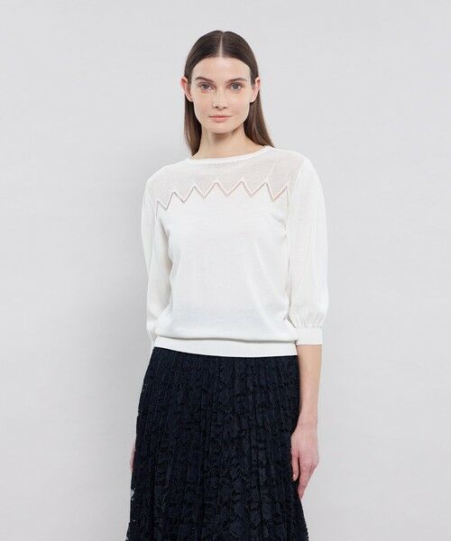 EPOCA / エポカ ニット・セーター | メッシュコンビニットプルオーバー | 詳細12