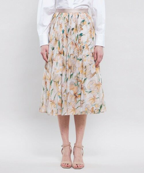 EPOCA THE SHOP バイカラー花柄ロングスカート36 エポカザショップ EPOCA THE SHOP バイカラー花柄ロングスカート36 エポカザ
