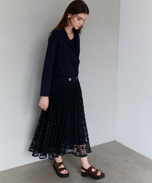 EPOCA / エポカ ロング・マキシ丈スカート | チューリップレース プリーツスカート | 詳細2