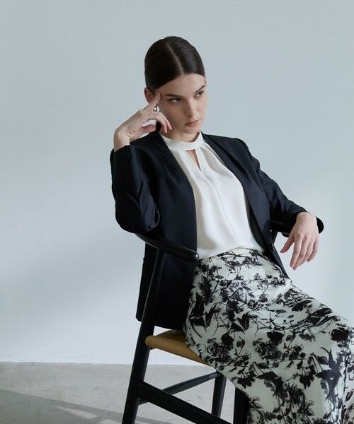 EPOCA / エポカ ロング・マキシ丈スカート | シャドウフラワープリント フレアスカート | 詳細1