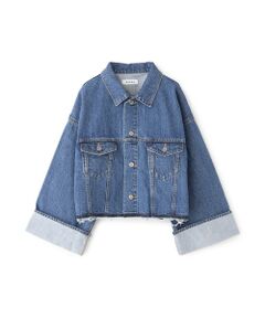 EPOCA / エポカ ノーカラージャケット | 【SACRA】デニムジャケット《WEB＆EPOCA THE SHOP店舗限定》