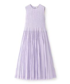 EPOCA / エポカ ロング・マキシ丈ワンピース | 【ne quittez pas】シャーリングドレス《WEB＆EPOCA THE SHOP店舗限定》