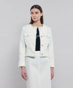 EPOCA / エポカ ノーカラージャケット | 【EPOCA STORIA】 ライトデニム ノーカラージャケット 《WEB＆EPOCA THE SHOP店舗限定》