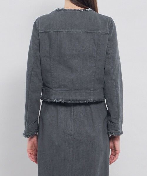 EPOCA / エポカ ノーカラージャケット | 【EPOCA STORIA】 ライトデニム ノーカラージャケット 《WEB＆EPOCA THE SHOP店舗限定》 | 詳細5