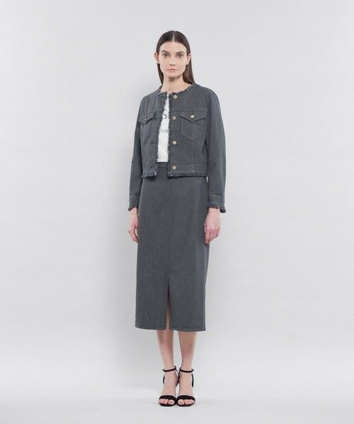 EPOCA / エポカ ノーカラージャケット | 【EPOCA STORIA】 ライトデニム ノーカラージャケット 《WEB＆EPOCA THE SHOP店舗限定》 | 詳細2