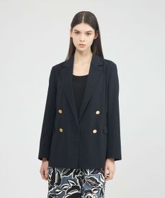 EPOCA / エポカ ノーカラージャケット | 【EPOCA STORIA】 ドライトロピカル ダブルブレストジャケット 《WEB＆EPOCA THE SHOP店舗限定》