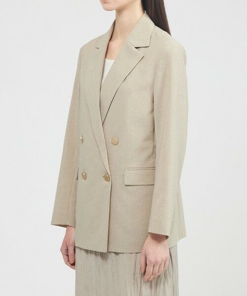 EPOCA / エポカ ノーカラージャケット | 【EPOCA STORIA】 ドライトロピカル ダブルブレストジャケット 《WEB&EPOCA THE SHOP店舗限定》 | 詳細5