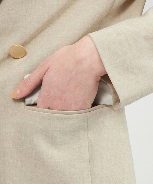 EPOCA / エポカ ノーカラージャケット | 【EPOCA STORIA】 ドライトロピカル ダブルブレストジャケット 《WEB&EPOCA THE SHOP店舗限定》 | 詳細7