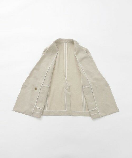 EPOCA / エポカ ノーカラージャケット | 【EPOCA STORIA】 ドライトロピカル ダブルブレストジャケット 《WEB&EPOCA THE SHOP店舗限定》 | 詳細10