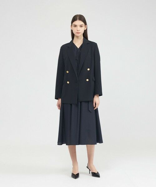 EPOCA / エポカ ノーカラージャケット | 【EPOCA STORIA】 ドライトロピカル ダブルブレストジャケット 《WEB&EPOCA THE SHOP店舗限定》 | 詳細2