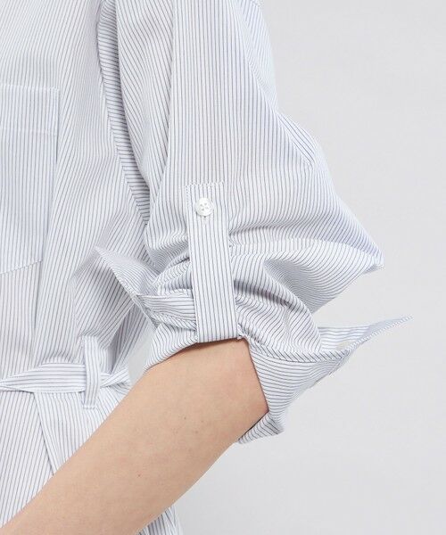 EPOCA / エポカ ロング・マキシ丈ワンピース | 【EPOCA STORIA】 ハイカウントブロード シャツワンピース 《WEB＆EPOCA THE SHOP店舗限定》 | 詳細7