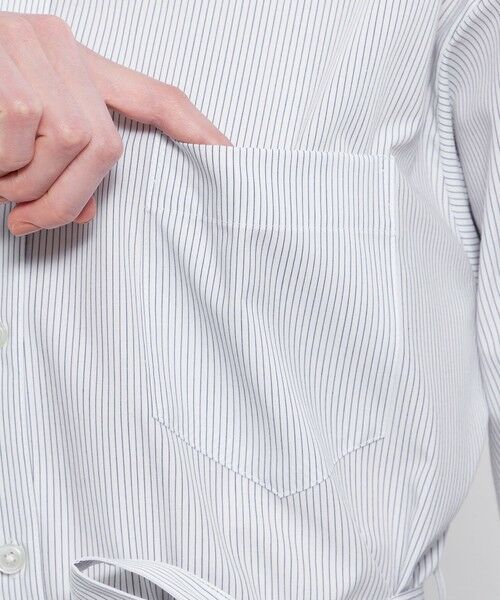 EPOCA / エポカ ロング・マキシ丈ワンピース | 【EPOCA STORIA】 ハイカウントブロード シャツワンピース 《WEB＆EPOCA THE SHOP店舗限定》 | 詳細8