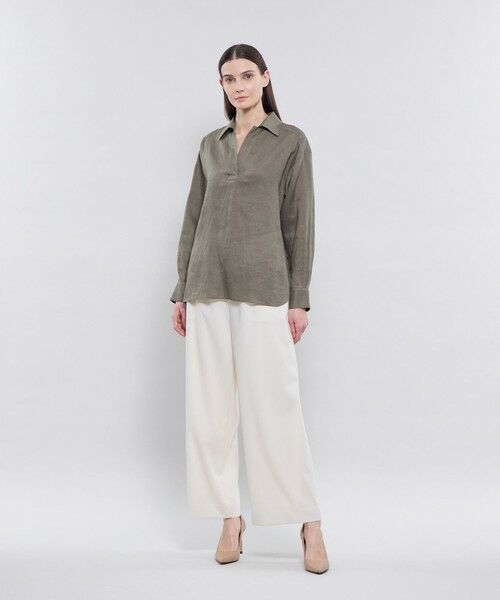 EPOCA / エポカ シャツ・ブラウス | 【EPOCA STORIA】 ラスターリネン スキッパーシャツ 《WEB＆EPOCA THE SHOP店舗限定》 | 詳細3