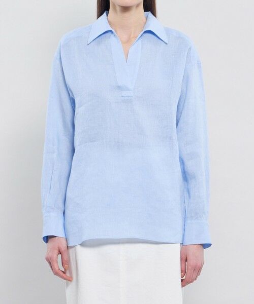 EPOCA / エポカ シャツ・ブラウス | 【EPOCA STORIA】 ラスターリネン スキッパーシャツ 《WEB＆EPOCA THE SHOP店舗限定》 | 詳細4