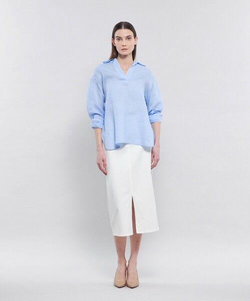 EPOCA / エポカ シャツ・ブラウス | 【EPOCA STORIA】 ラスターリネン スキッパーシャツ 《WEB＆EPOCA THE SHOP店舗限定》 | 詳細2