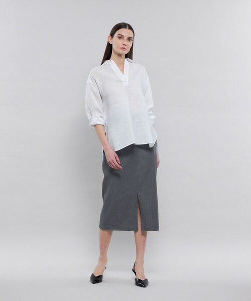 EPOCA / エポカ ロング・マキシ丈スカート | 【EPOCA STORIA】 ライトデニム タイトスカート 《WEB＆EPOCA THE SHOP店舗限定》 | 詳細7