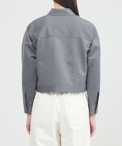 EPOCA / エポカ ノーカラージャケット | コットンペーパークロス ステンカラージャケット | 詳細8