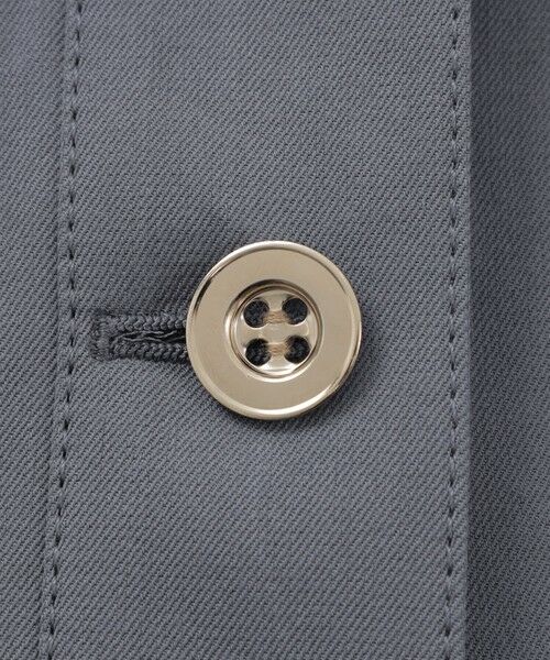 EPOCA / エポカ ノーカラージャケット | コットンペーパークロス ステンカラージャケット | 詳細11