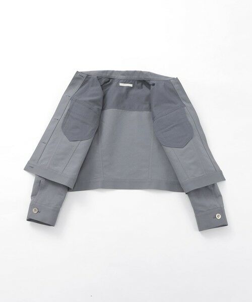EPOCA / エポカ ノーカラージャケット | コットンペーパークロス ステンカラージャケット | 詳細12