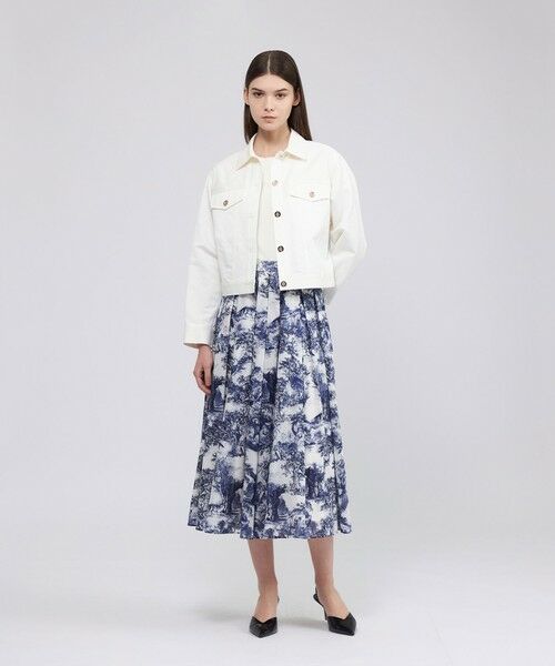 EPOCA / エポカ ノーカラージャケット | コットンペーパークロス ステンカラージャケット | 詳細3