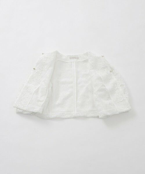 Reika ケミカルレースのエレガントなジャケット■ホワイト■36 セール】 ケミカルレーストップ （Tシャツ）｜GRACE CONTINENTAL