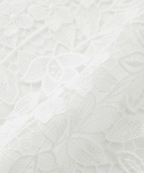 EPOCA / エポカ ノーカラージャケット | フラワーケミカルレース ショートジャケット | 詳細12