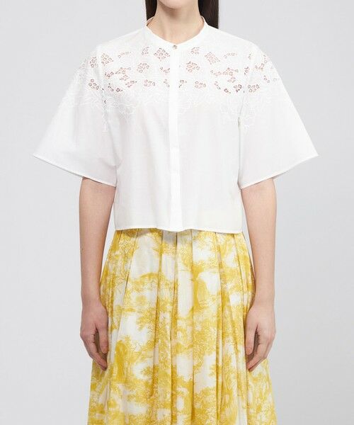 EPOCA / エポカ シャツ・ブラウス | フィオーレエンブロイダリー スタンドカラーシャツ | 詳細4