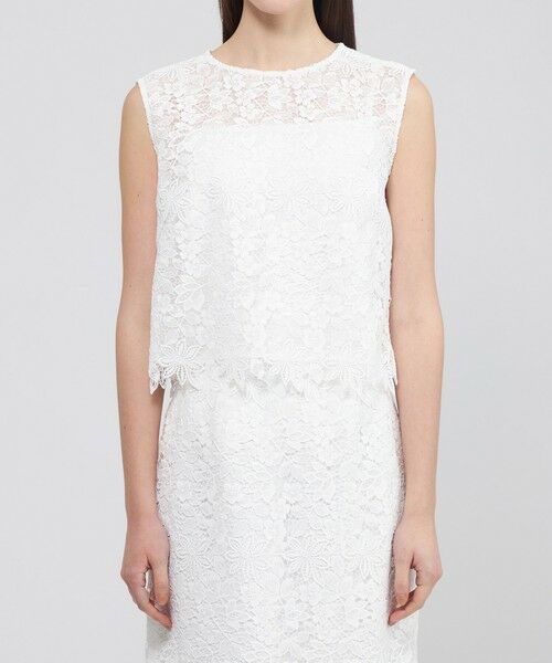 EPOCA / エポカ シャツ・ブラウス | フラワーケミカルレース ノースリーブブラウス | 詳細5