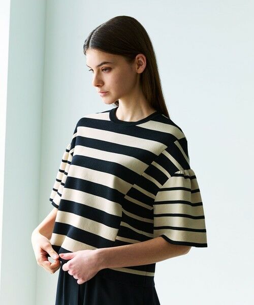 EPOCA / エポカ ニット・セーター | コットンボーダー ニットプルオーバー | 詳細1