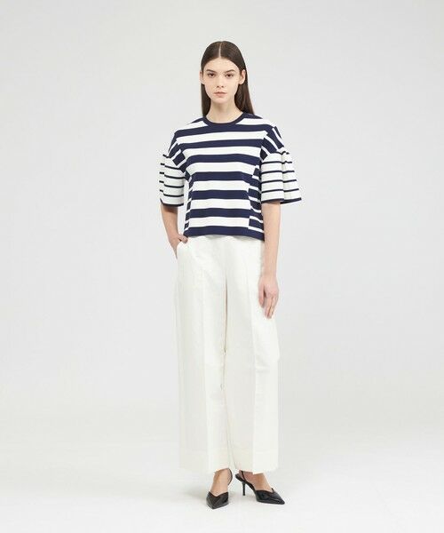 EPOCA / エポカ ニット・セーター | コットンボーダー ニットプルオーバー | 詳細5