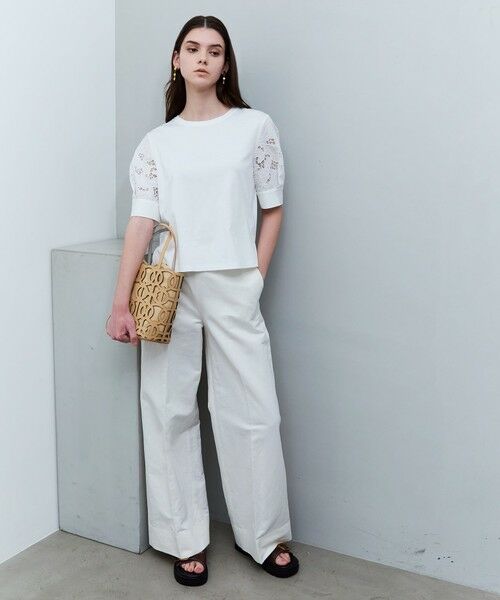 EPOCA / エポカ カットソー | フィオーレエンブロイダリー コンビカットソー | 詳細1